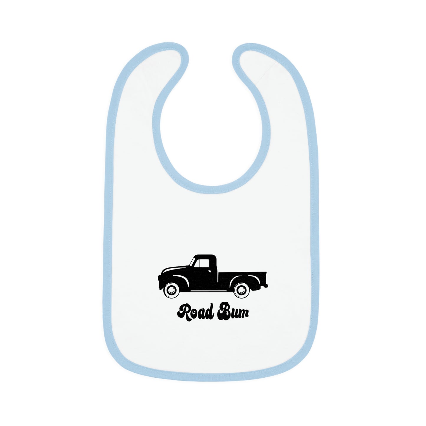 Baby Contrast Trim Jersey Bib - Truck