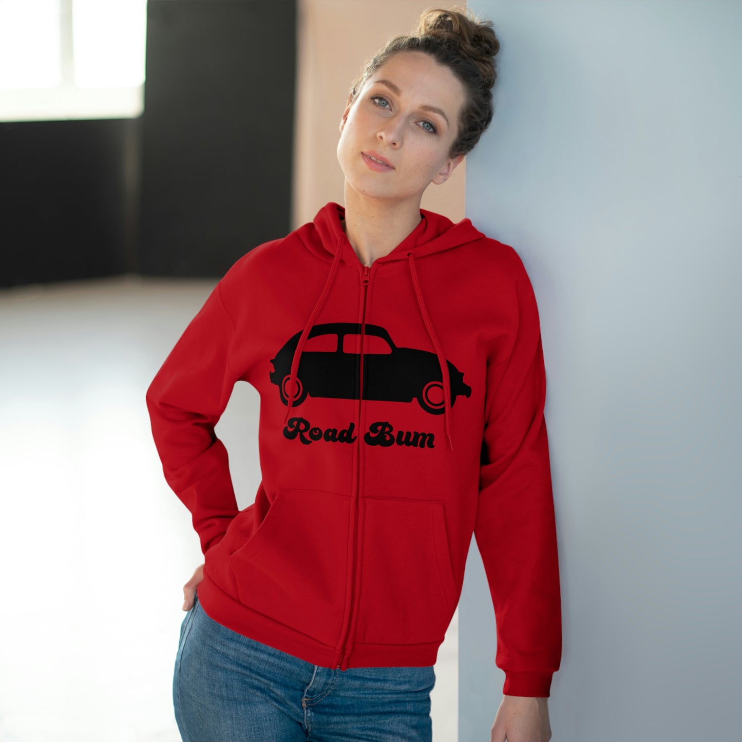 Women's Hooded Zip Sweatshirt - Beetle