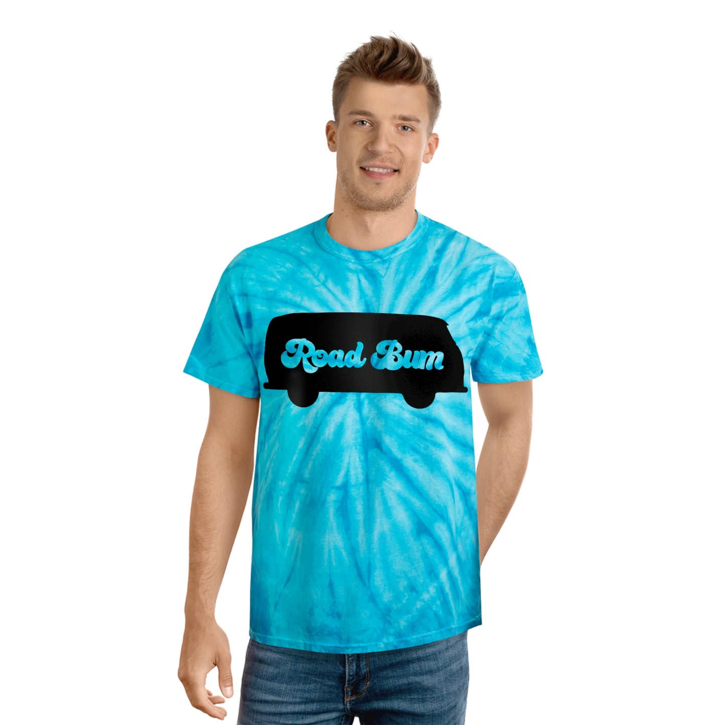 Men's Tie-Dye Tee, Cyclone - Bus