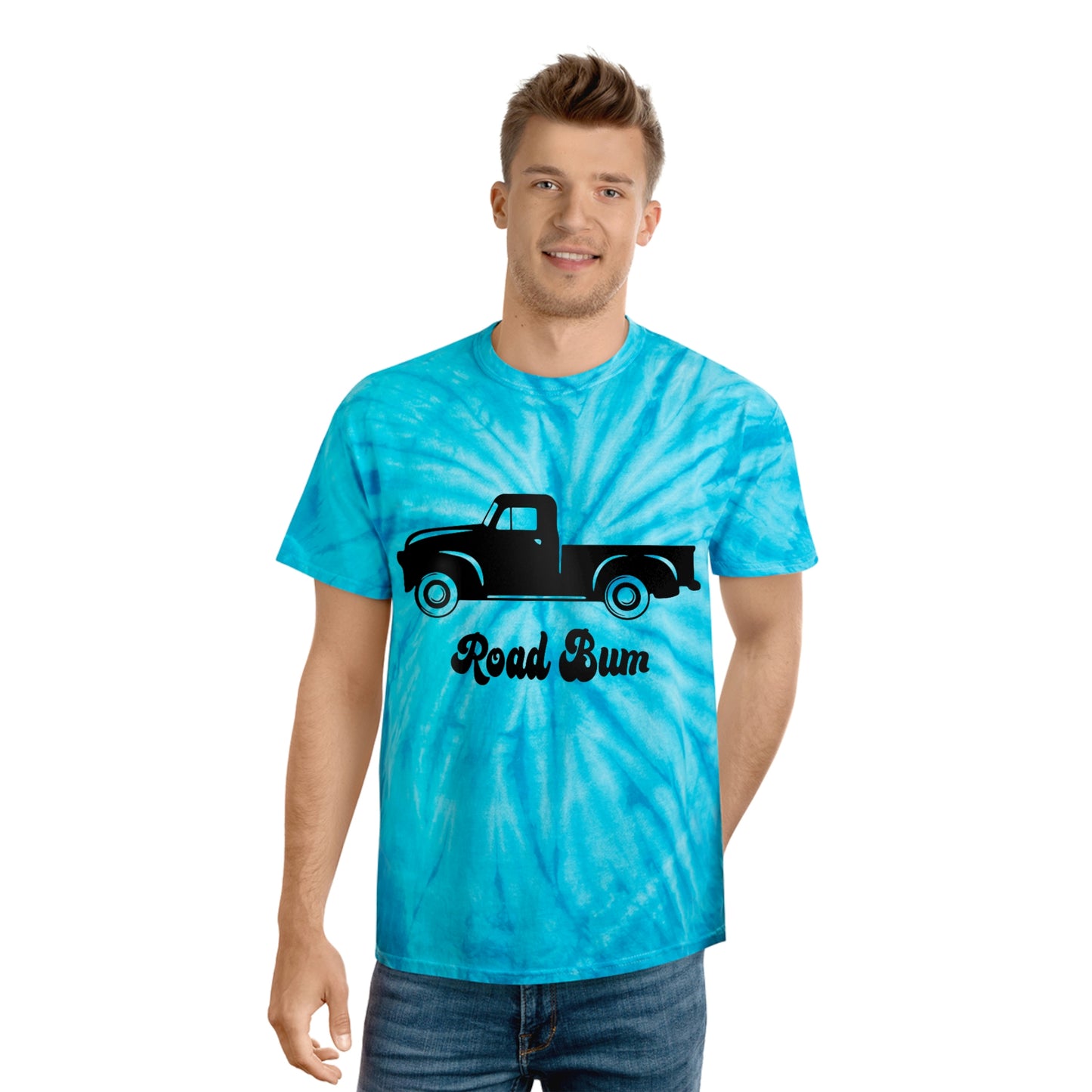 Men's Tie-Dye Tee, Cyclone - Truck