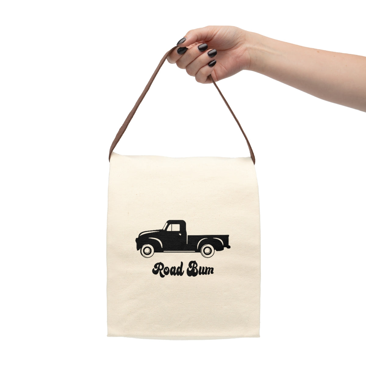 Canvas Lunch Bag With Strap - Truck