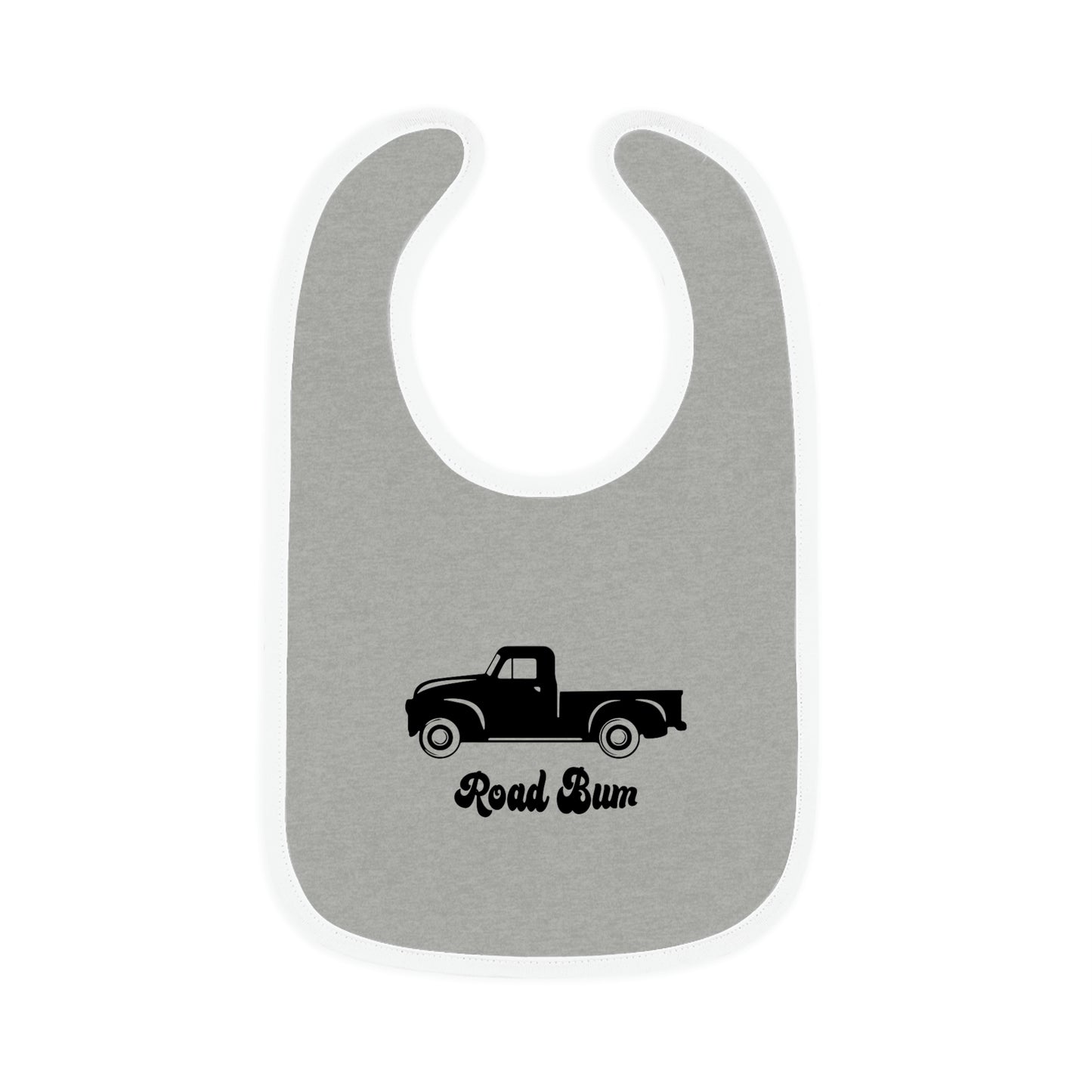 Baby Contrast Trim Jersey Bib - Truck