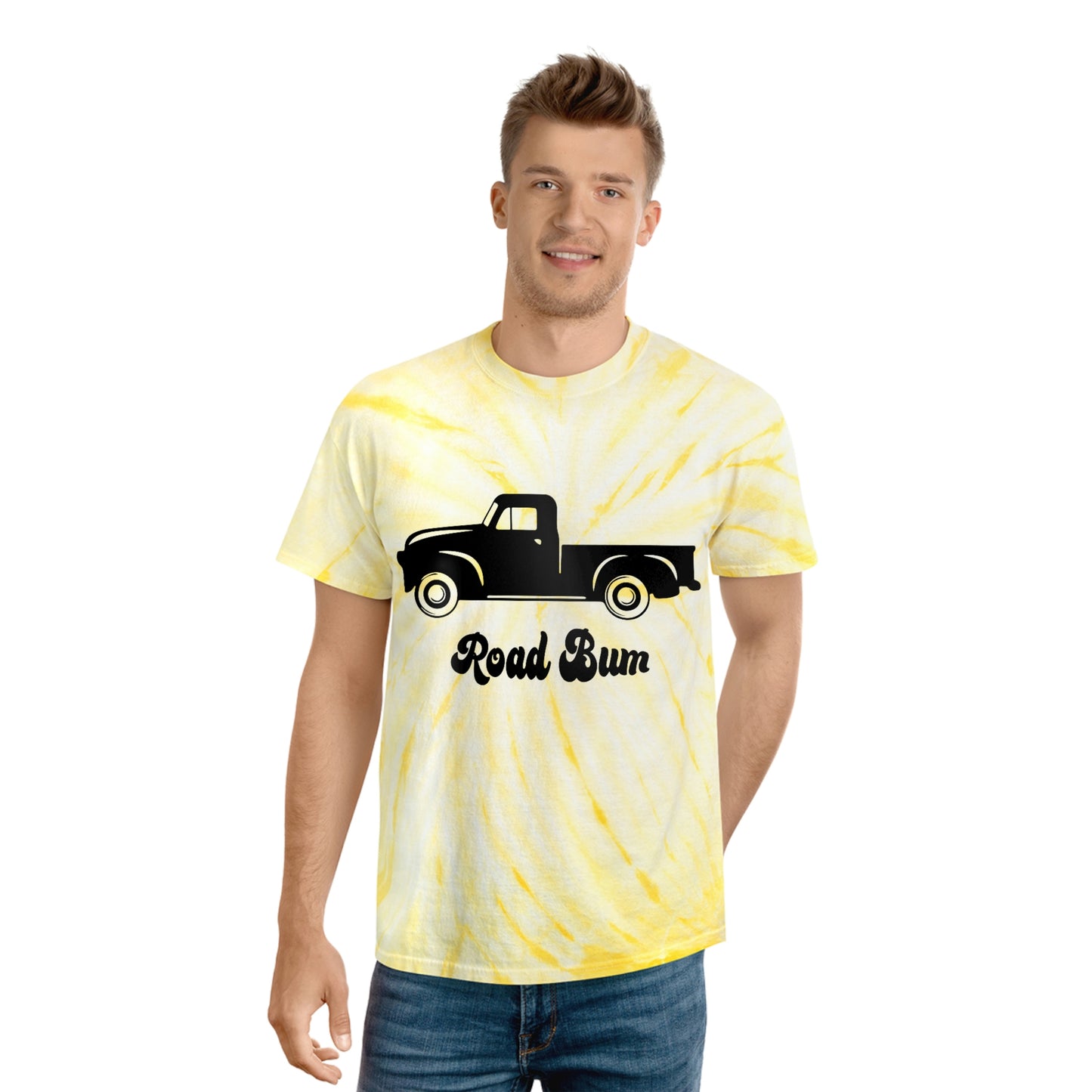 Men's Tie-Dye Tee, Cyclone - Truck