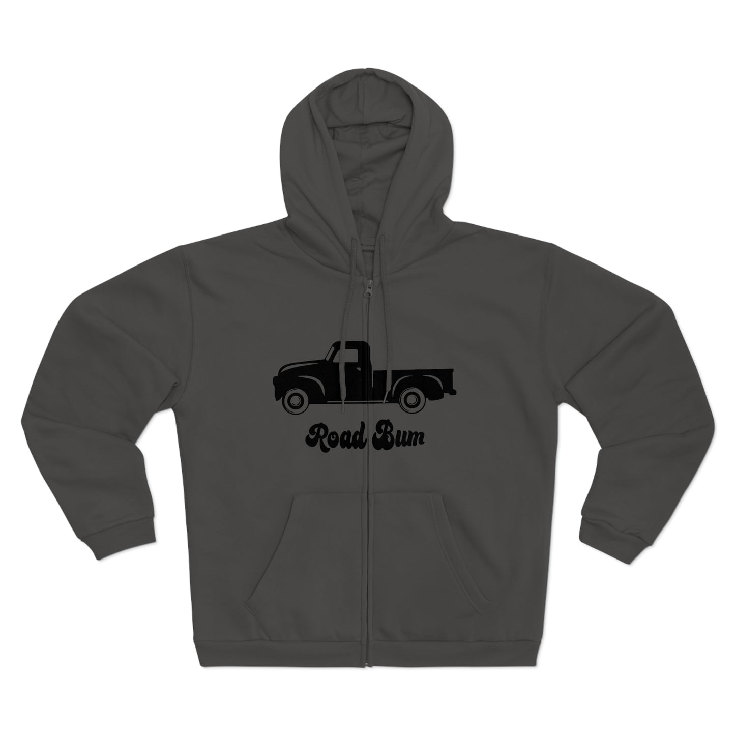 Men's Hooded Zip Sweatshirt - Truck