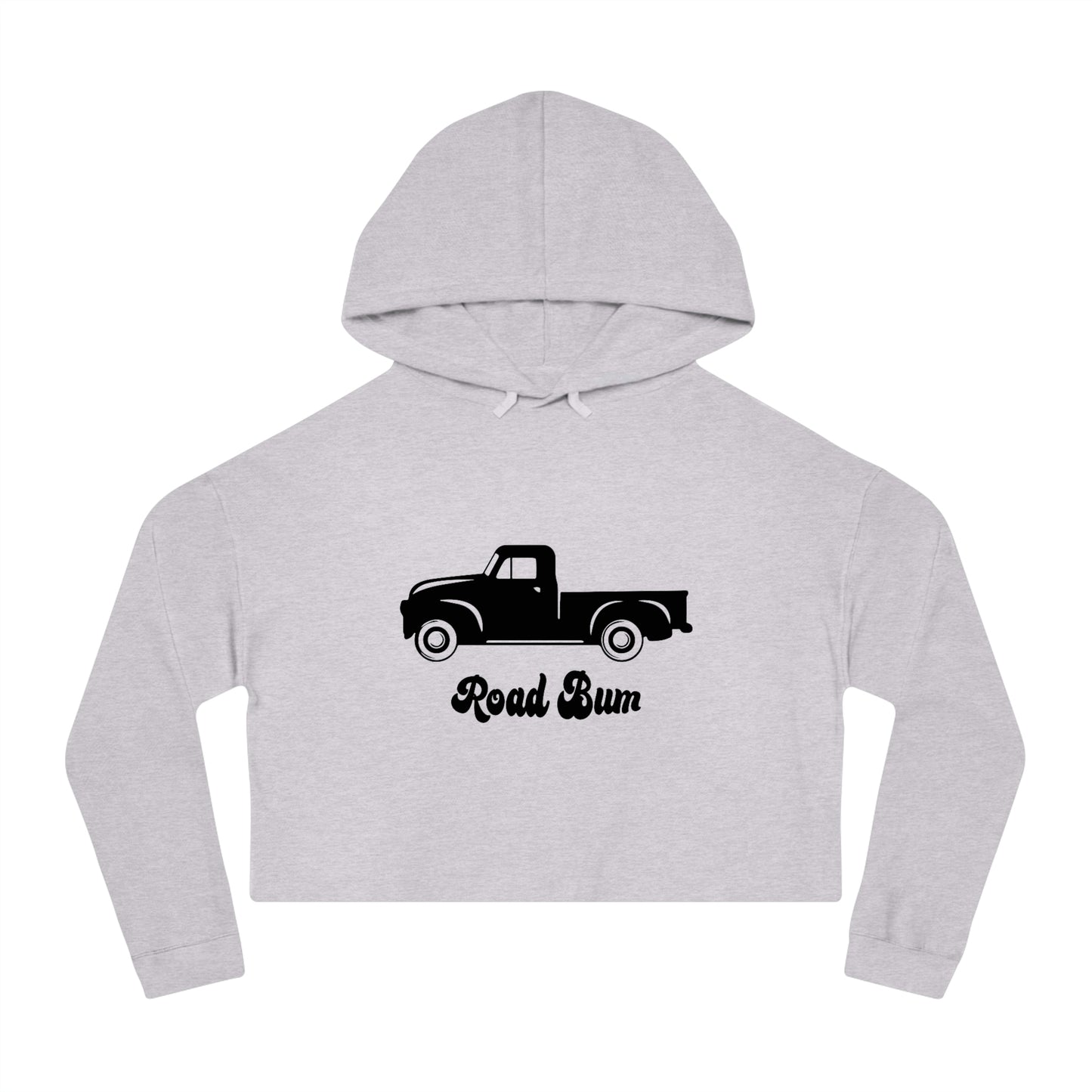 Women’s Cropped Hooded Sweatshirt - Truck