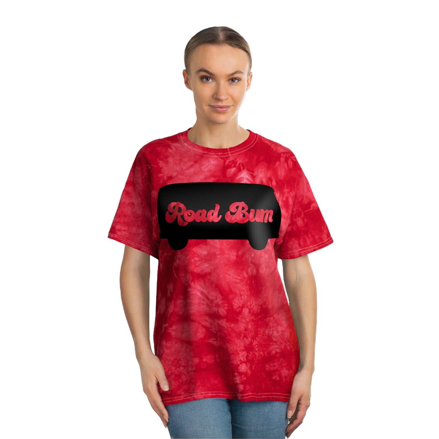 Women's Tie-Dye Tee, Crystal - Bus