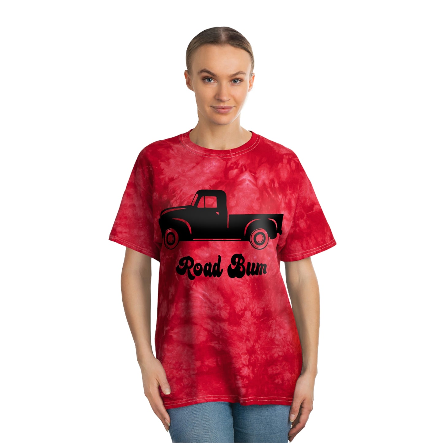 Women's Tie-Dye Tee, Crystal - Truck