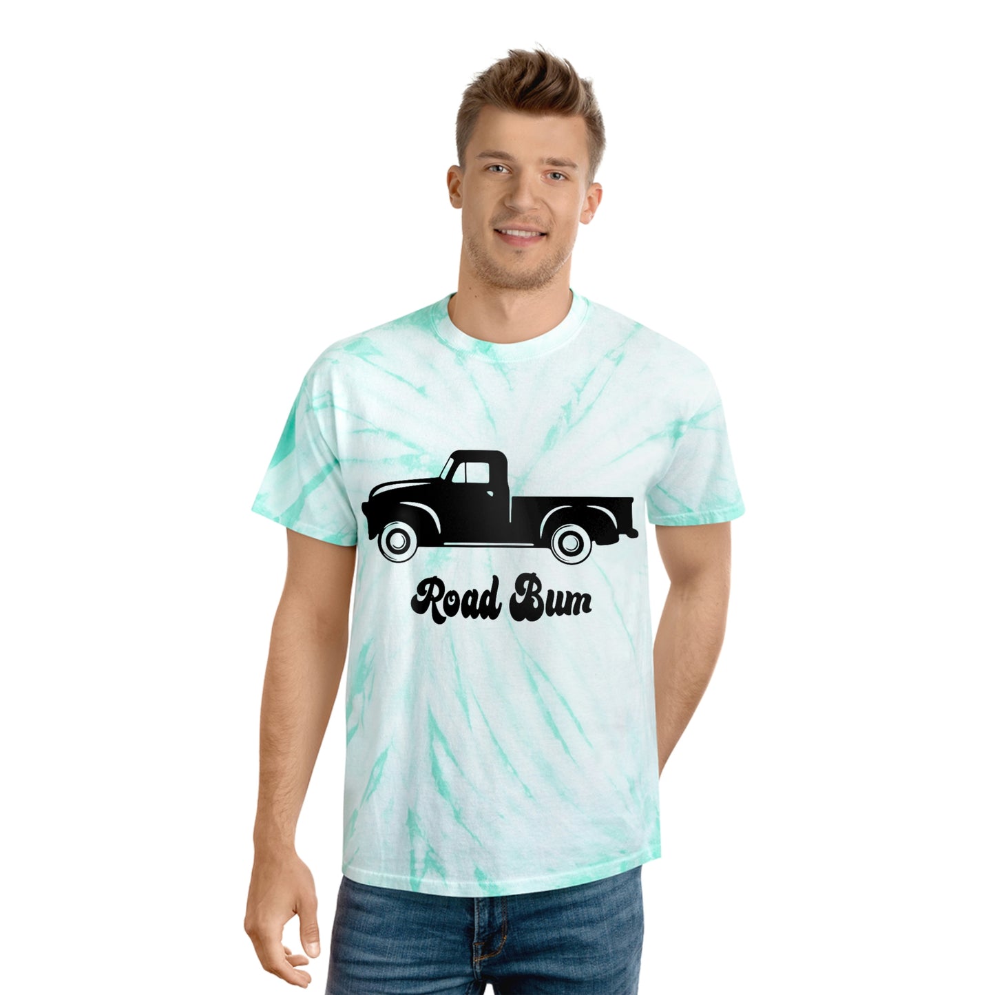 Men's Tie-Dye Tee, Cyclone - Truck