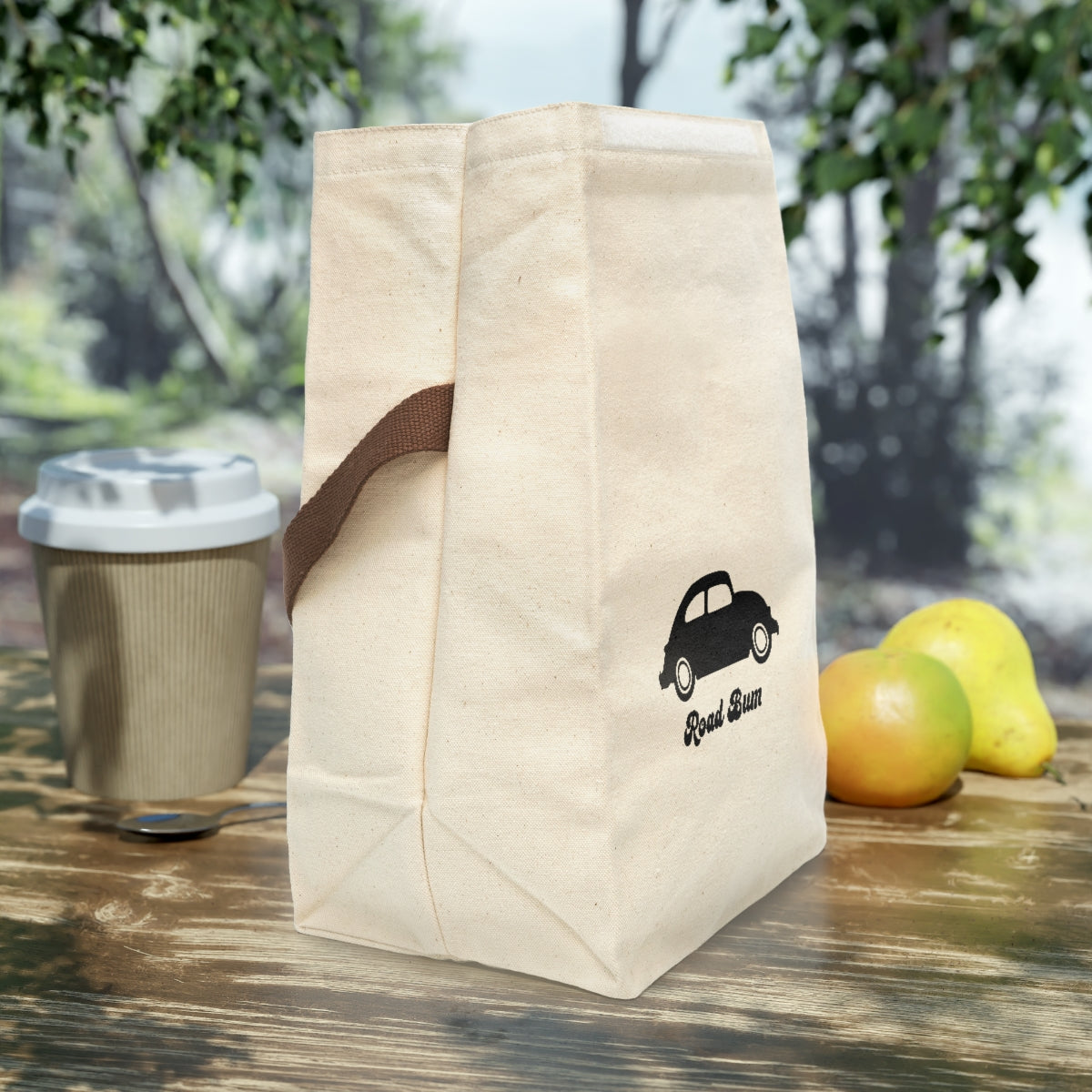 Canvas Lunch Bag With Strap - Beetle