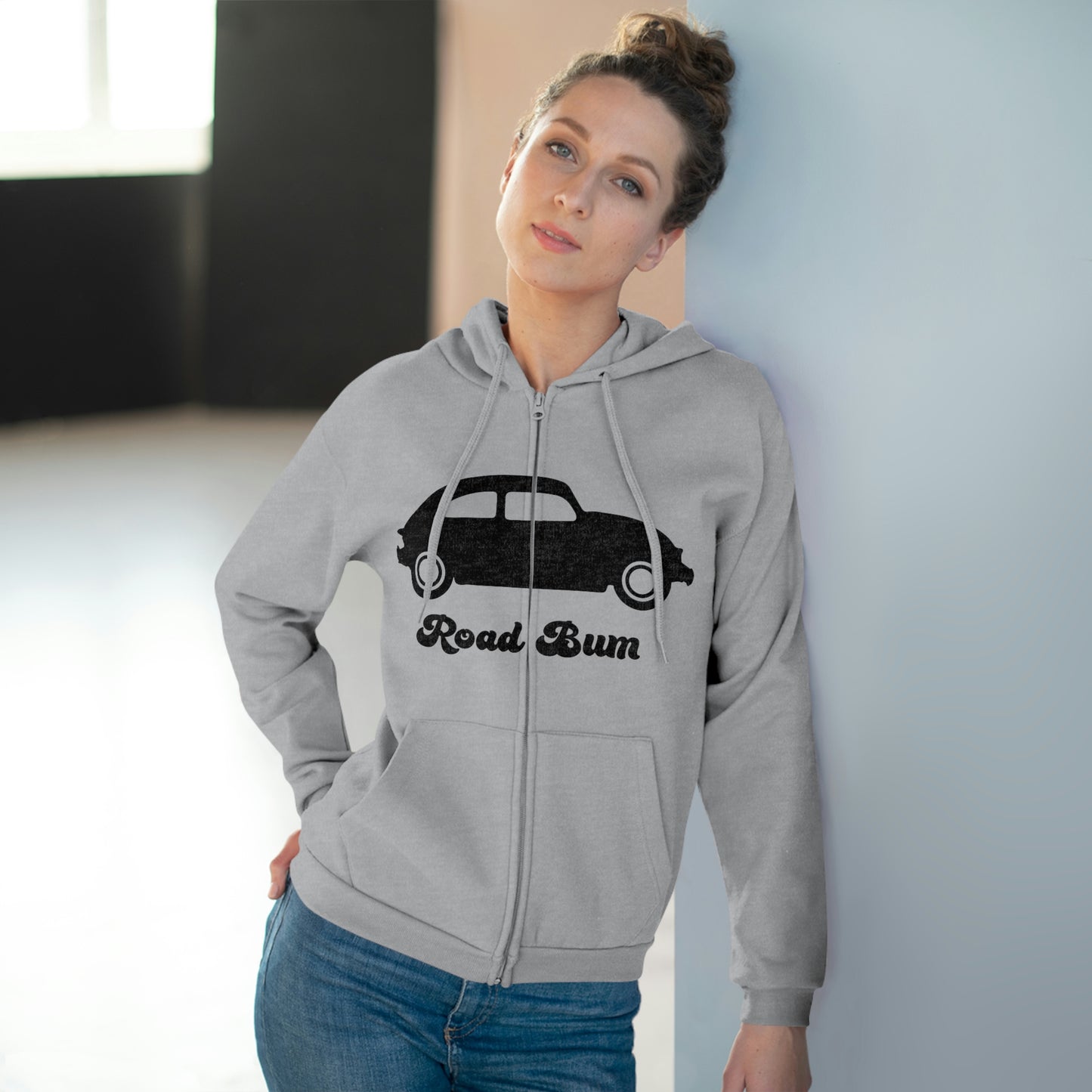 Women's Hooded Zip Sweatshirt - Beetle