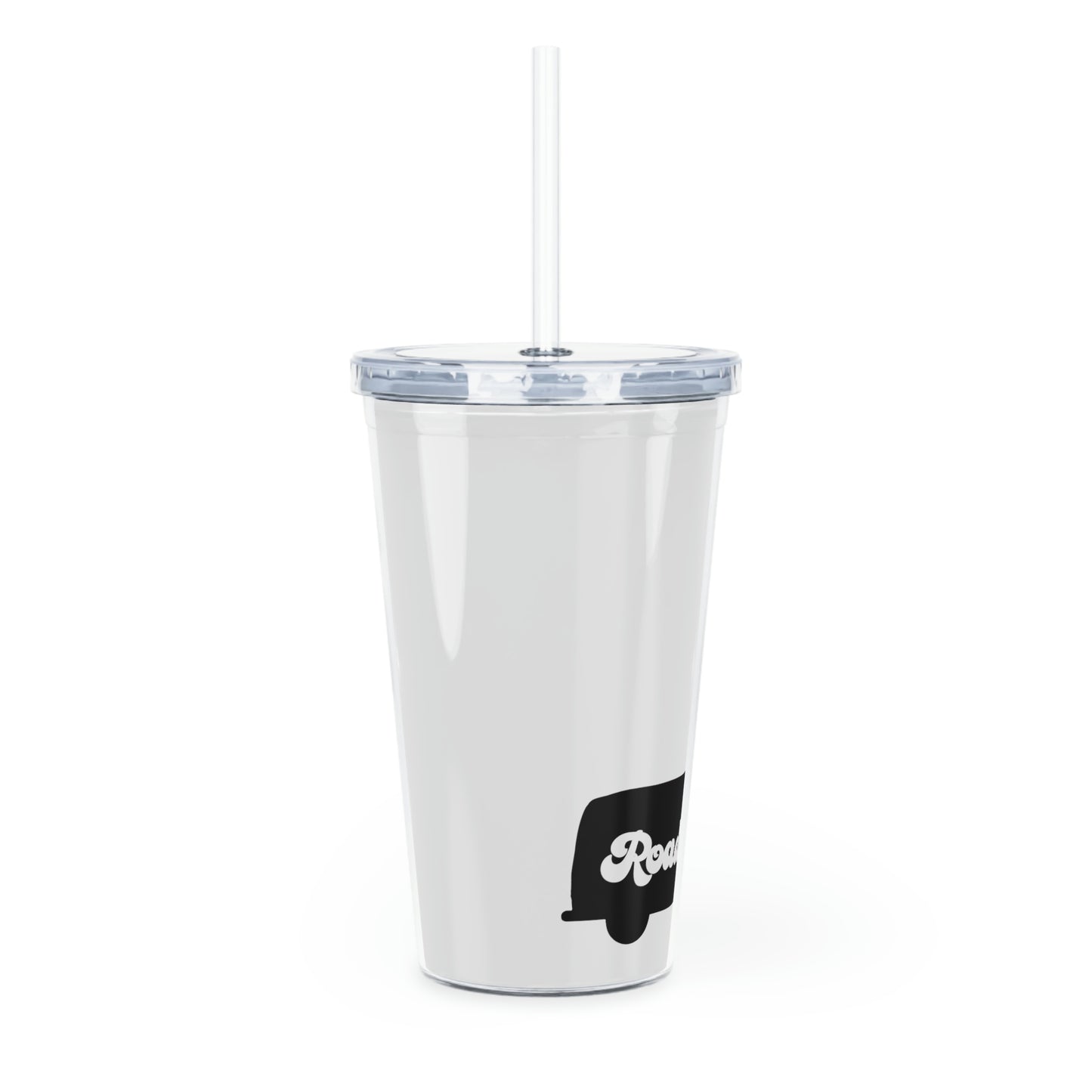 Plastic Tumbler with Straw - Bus