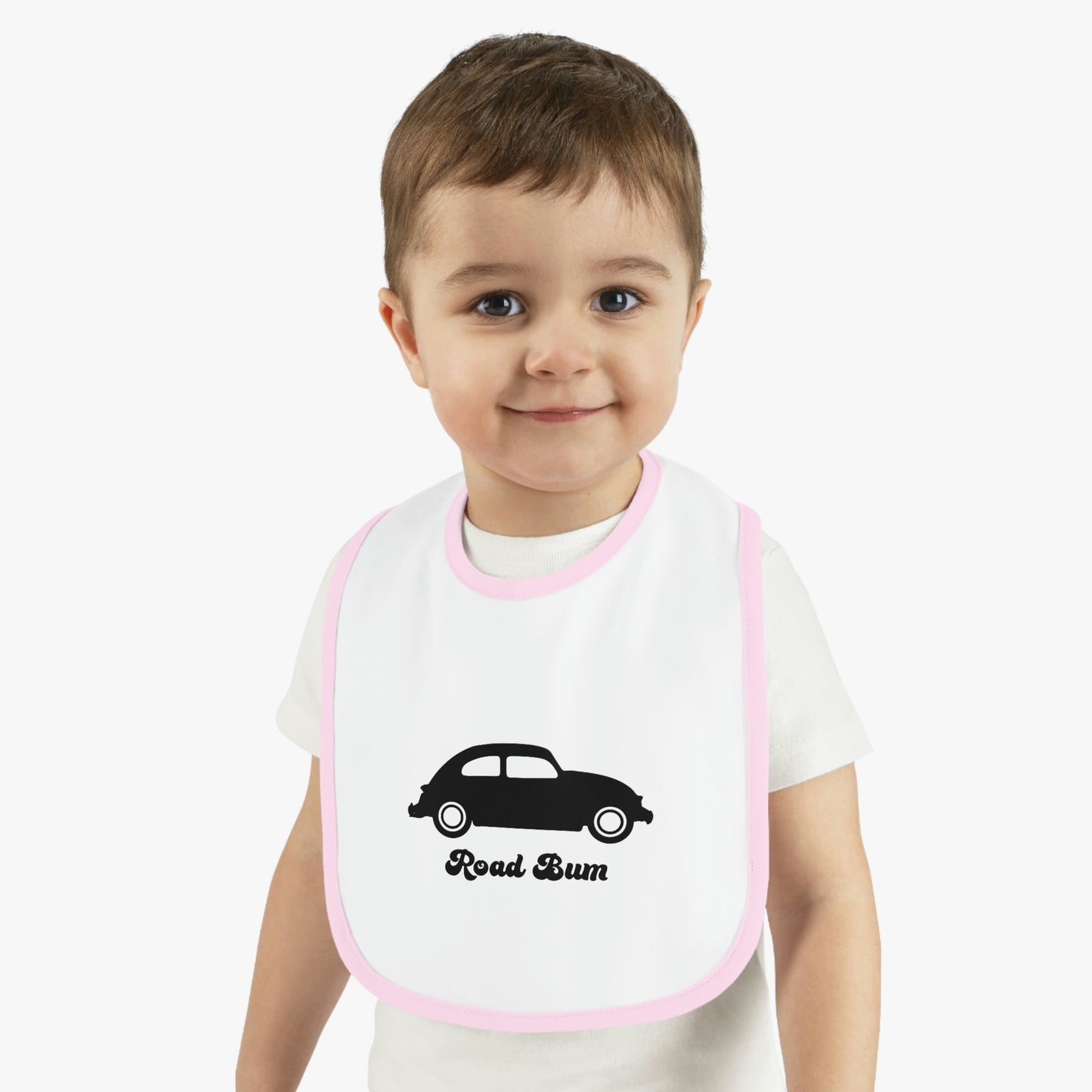 Baby Contrast Trim Jersey Bib - Beetle