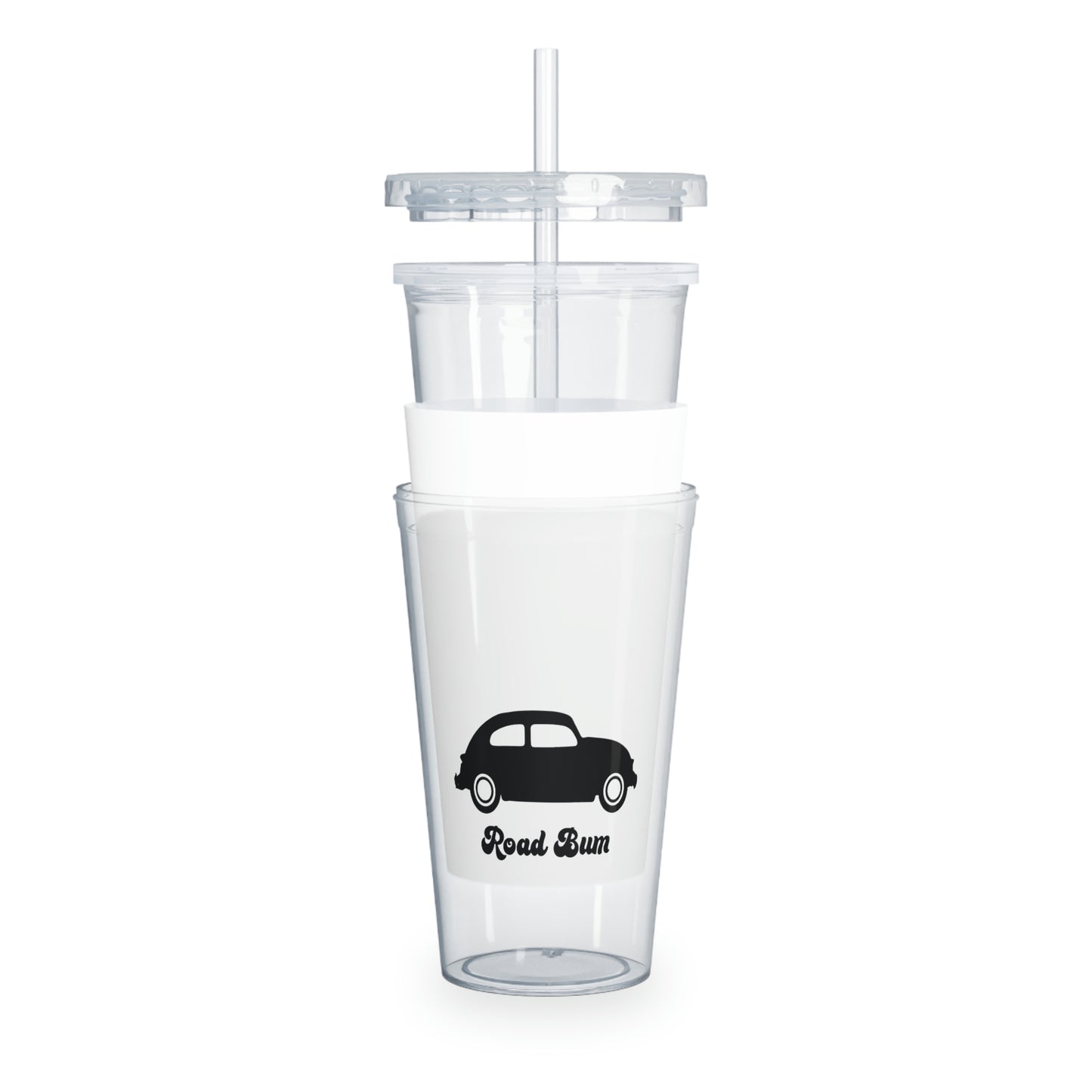 Plastic Tumbler with Straw - Beetle