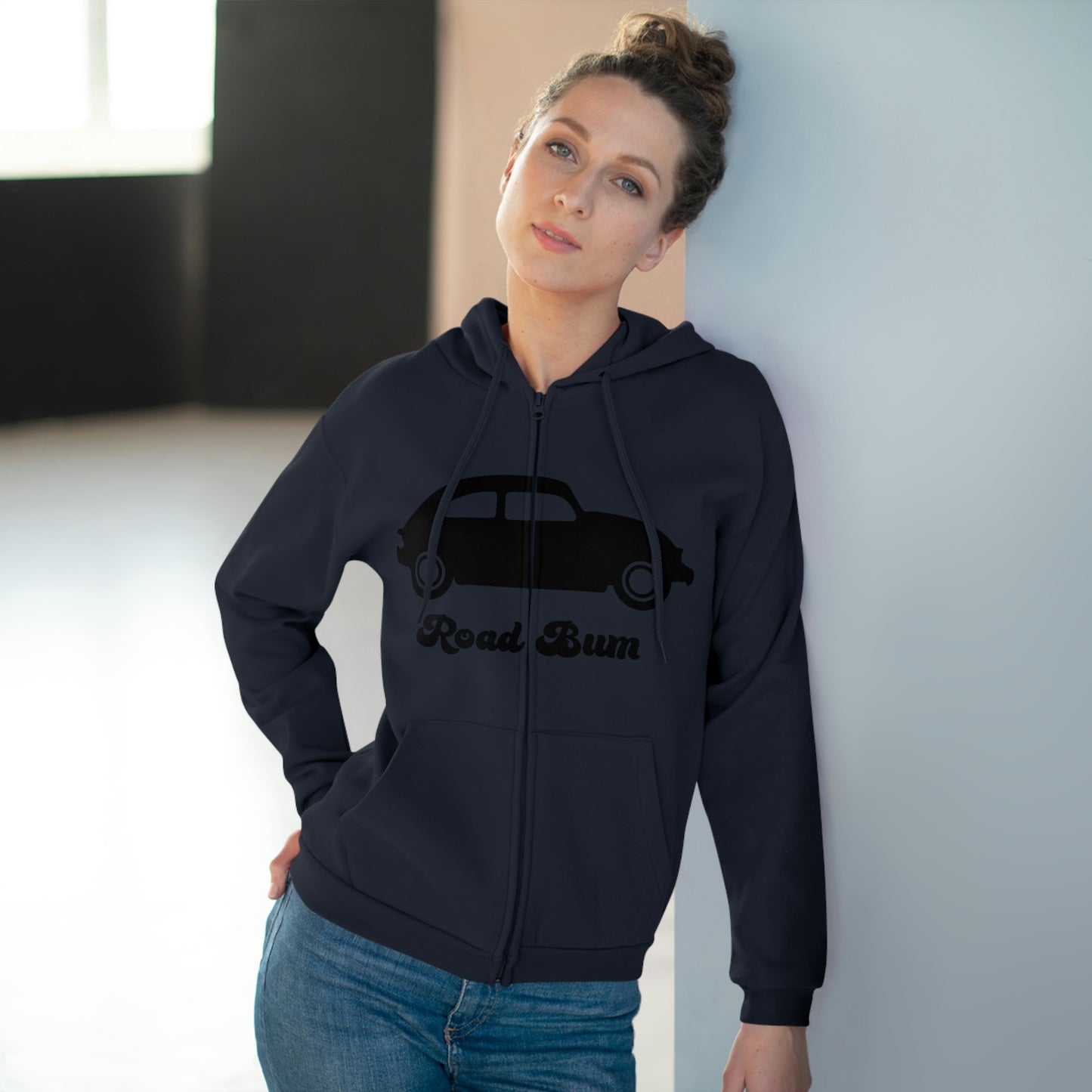 Women's Hooded Zip Sweatshirt - Beetle