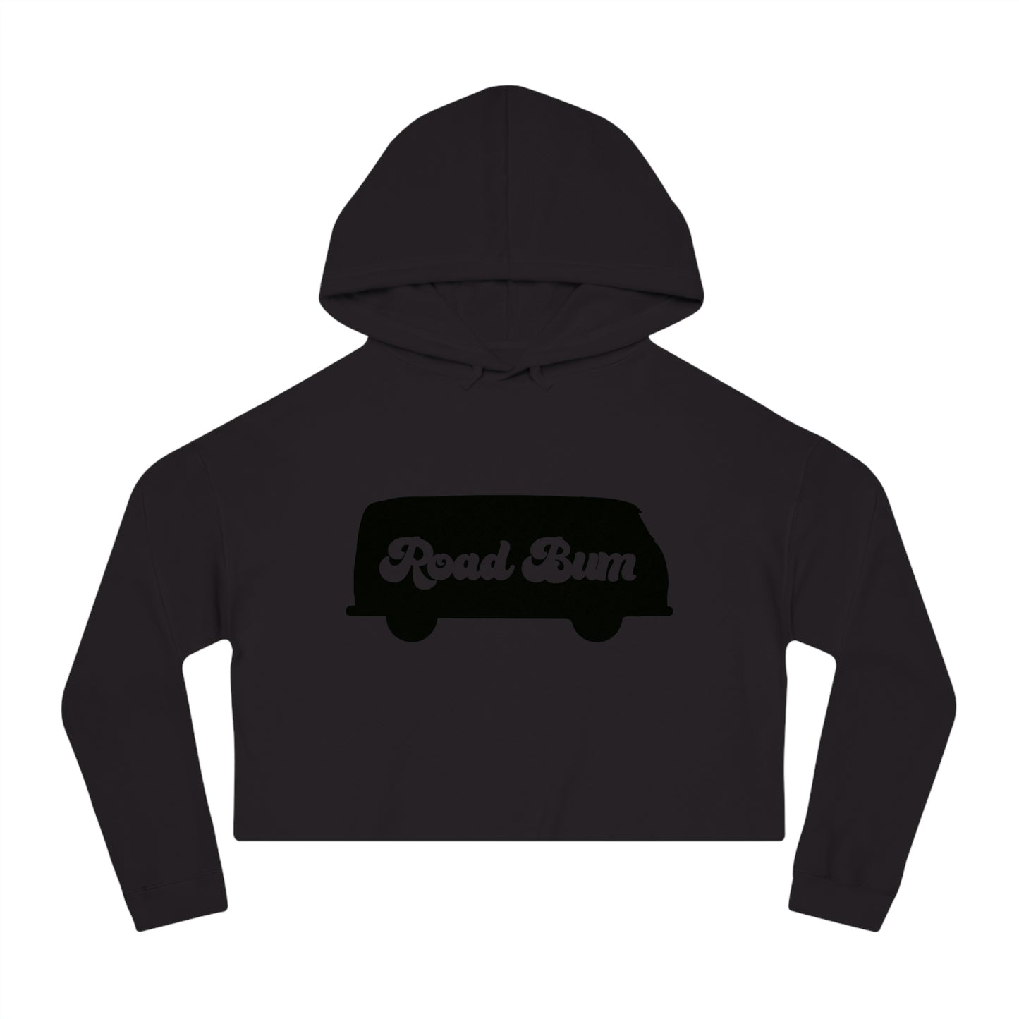 Women’s Cropped Hooded Sweatshirt - Bus