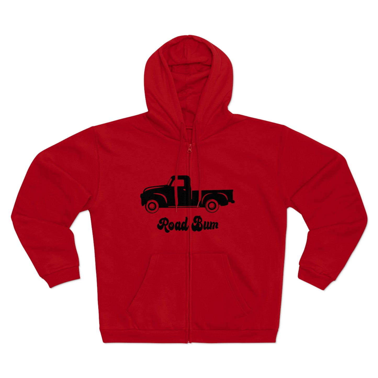 Men's Hooded Zip Sweatshirt - Truck