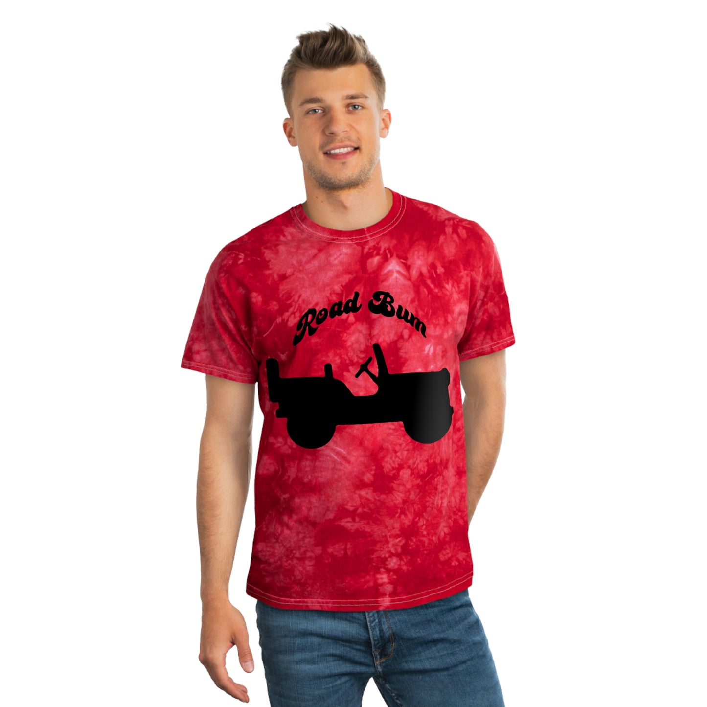 Men's Tie-Dye Tee, Crystal - Jeep