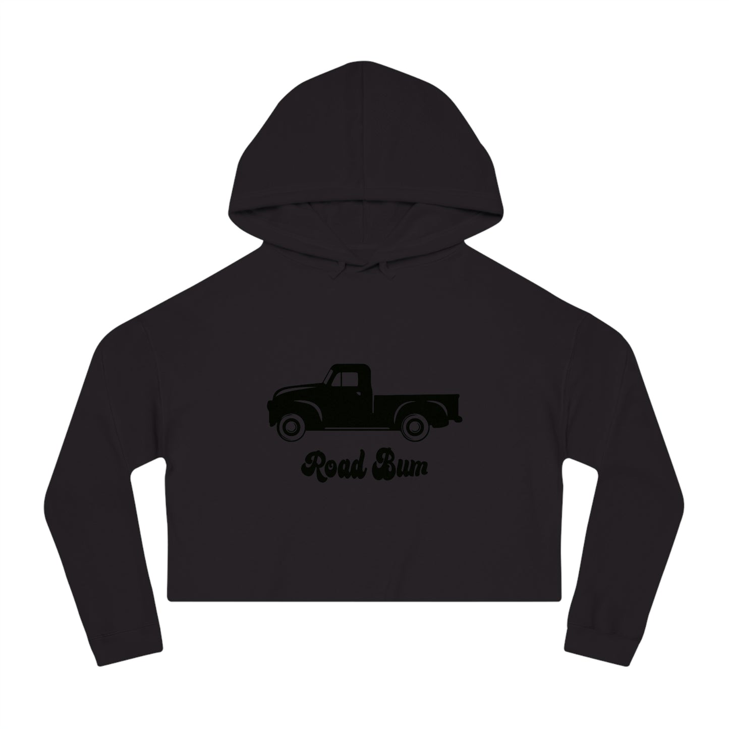 Women’s Cropped Hooded Sweatshirt - Truck