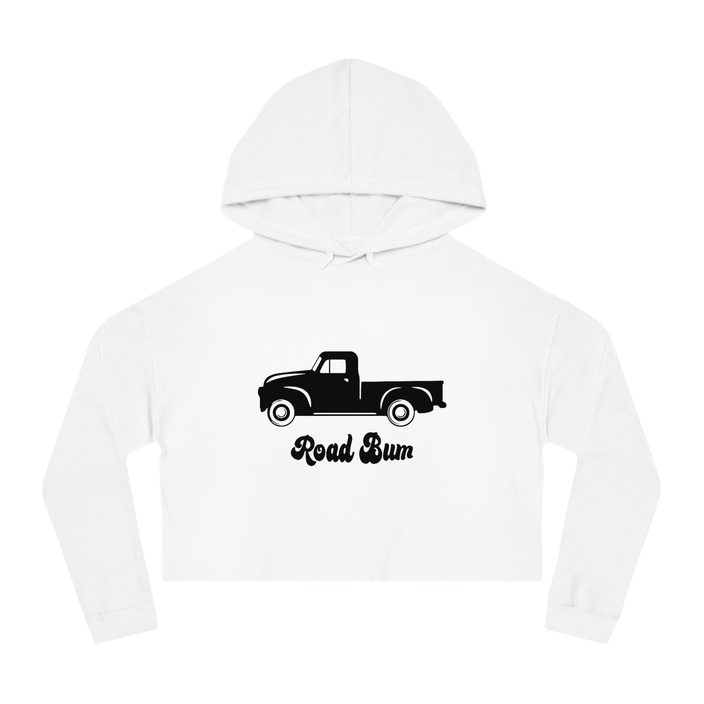 Women’s Cropped Hooded Sweatshirt - Truck