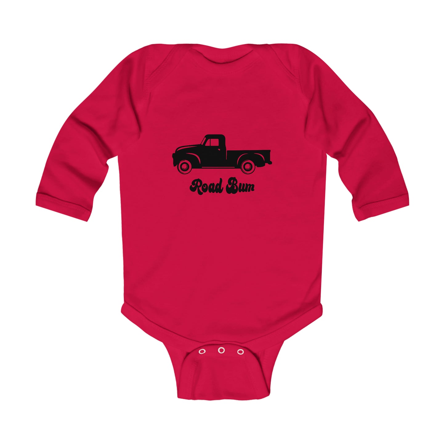 Infant Long Sleeve Bodysuit - Truck