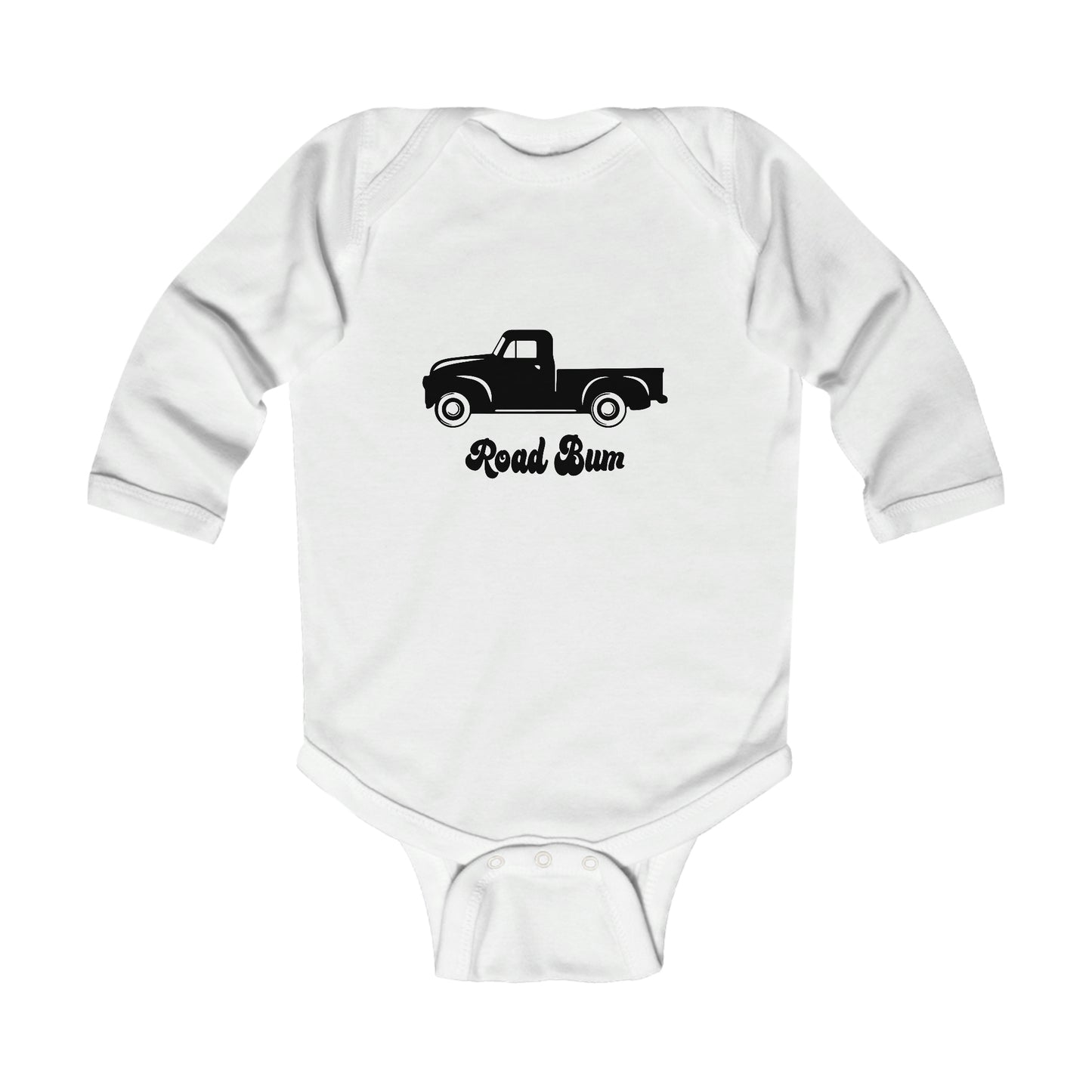 Infant Long Sleeve Bodysuit - Truck