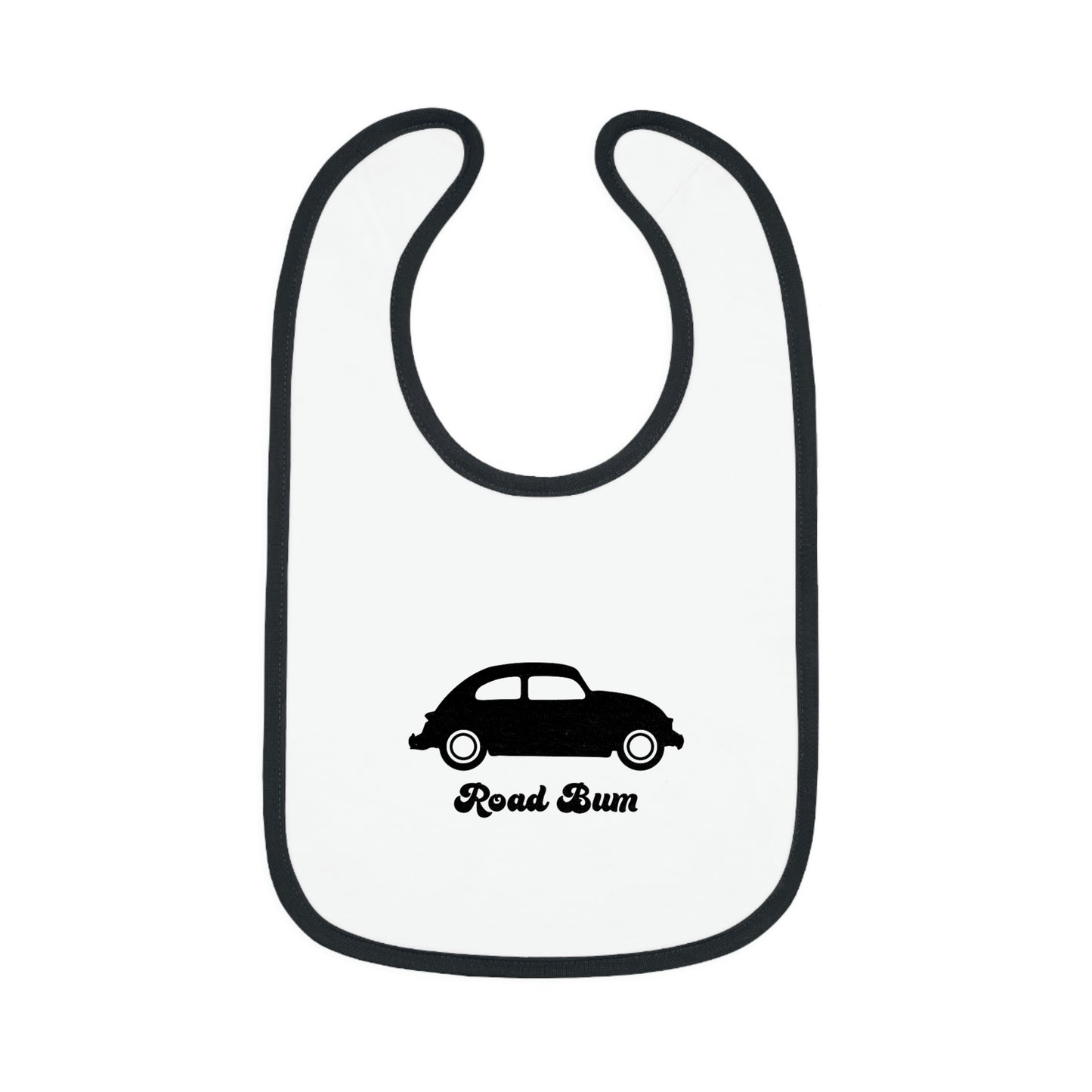 Baby Contrast Trim Jersey Bib - Beetle