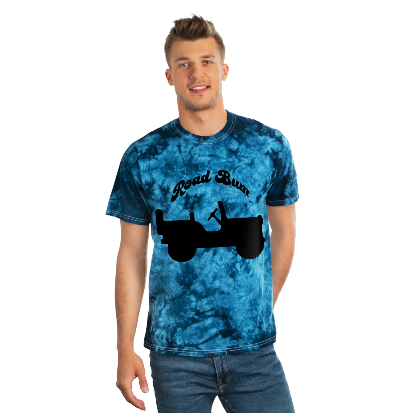 Men's Tie-Dye Tee, Crystal - Jeep