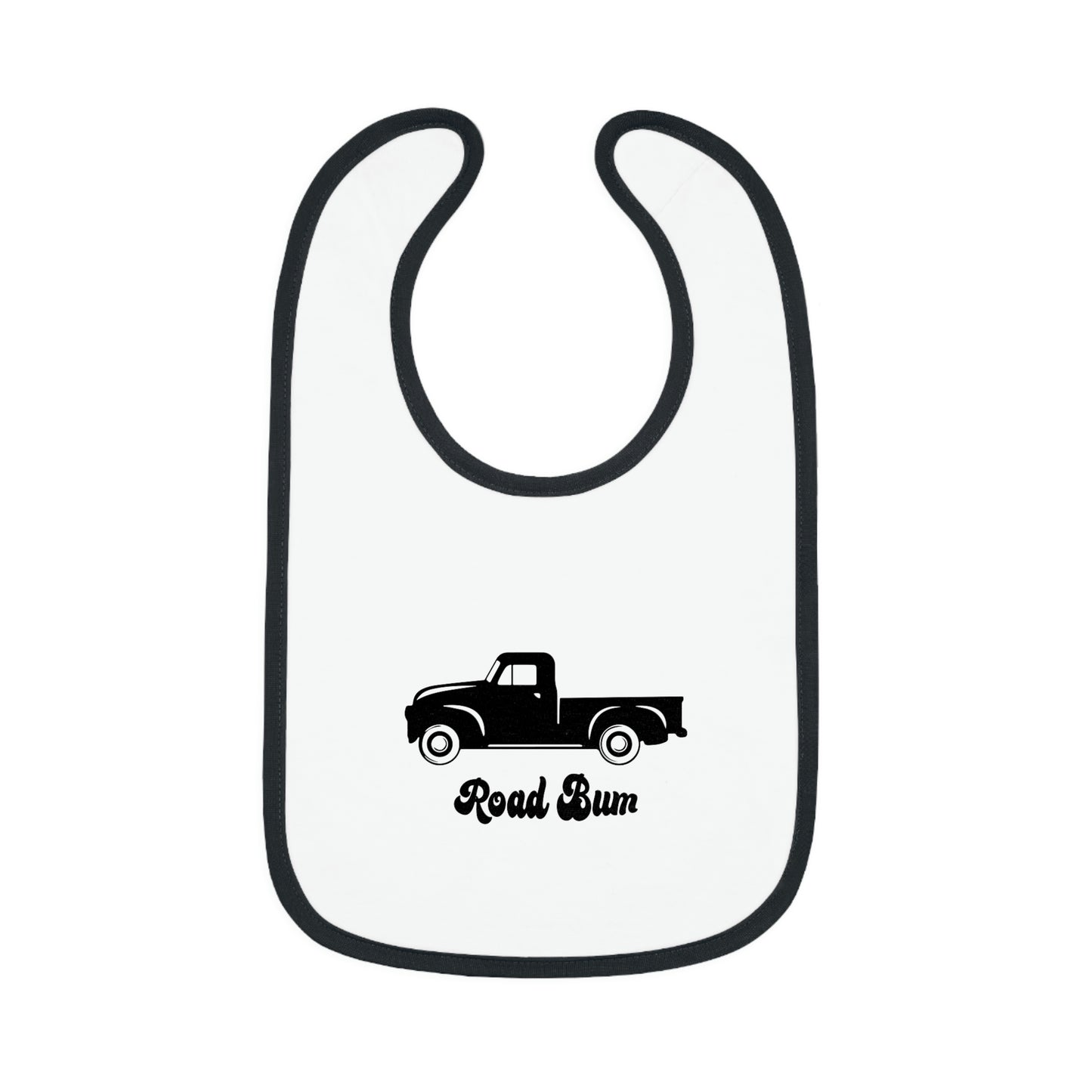 Baby Contrast Trim Jersey Bib - Truck