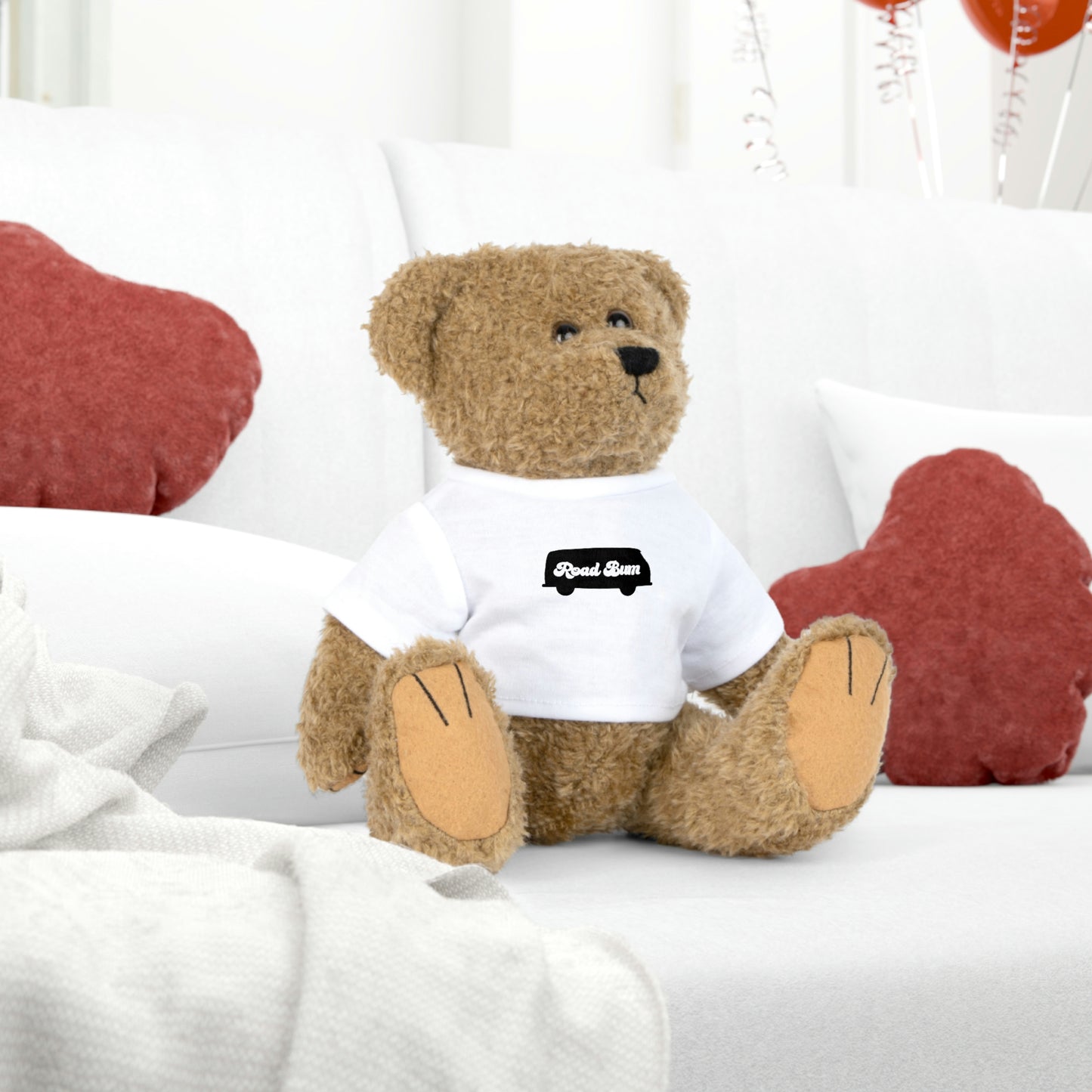 Plush Animal with T-Shirt - Bus