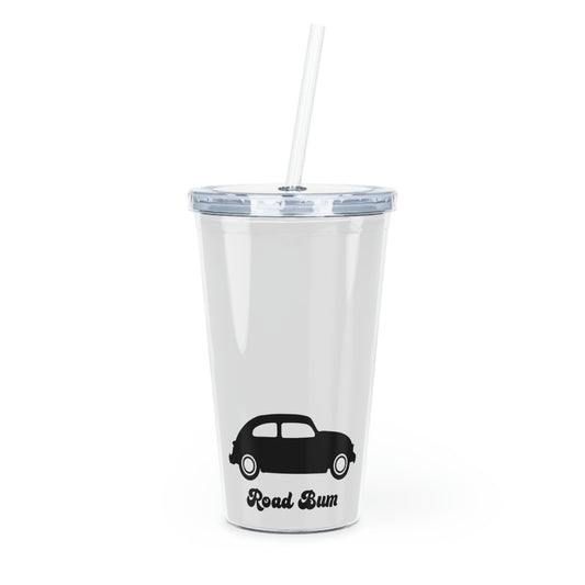 Plastic Tumbler with Straw - Beetle