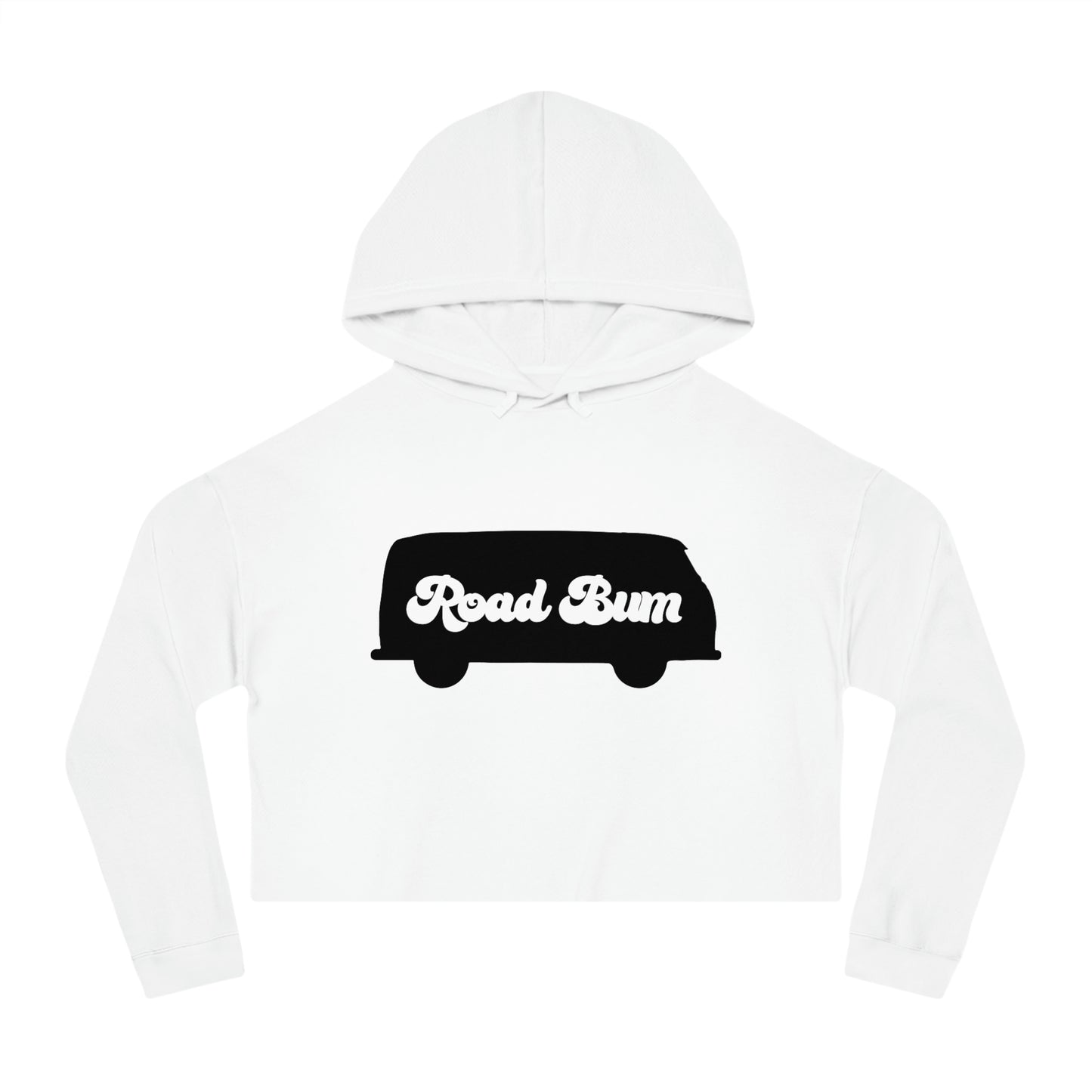 Women’s Cropped Hooded Sweatshirt - Bus