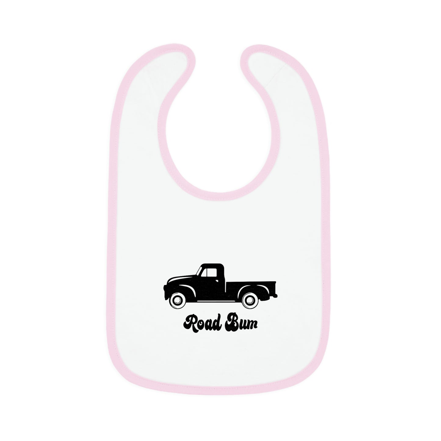 Baby Contrast Trim Jersey Bib - Truck