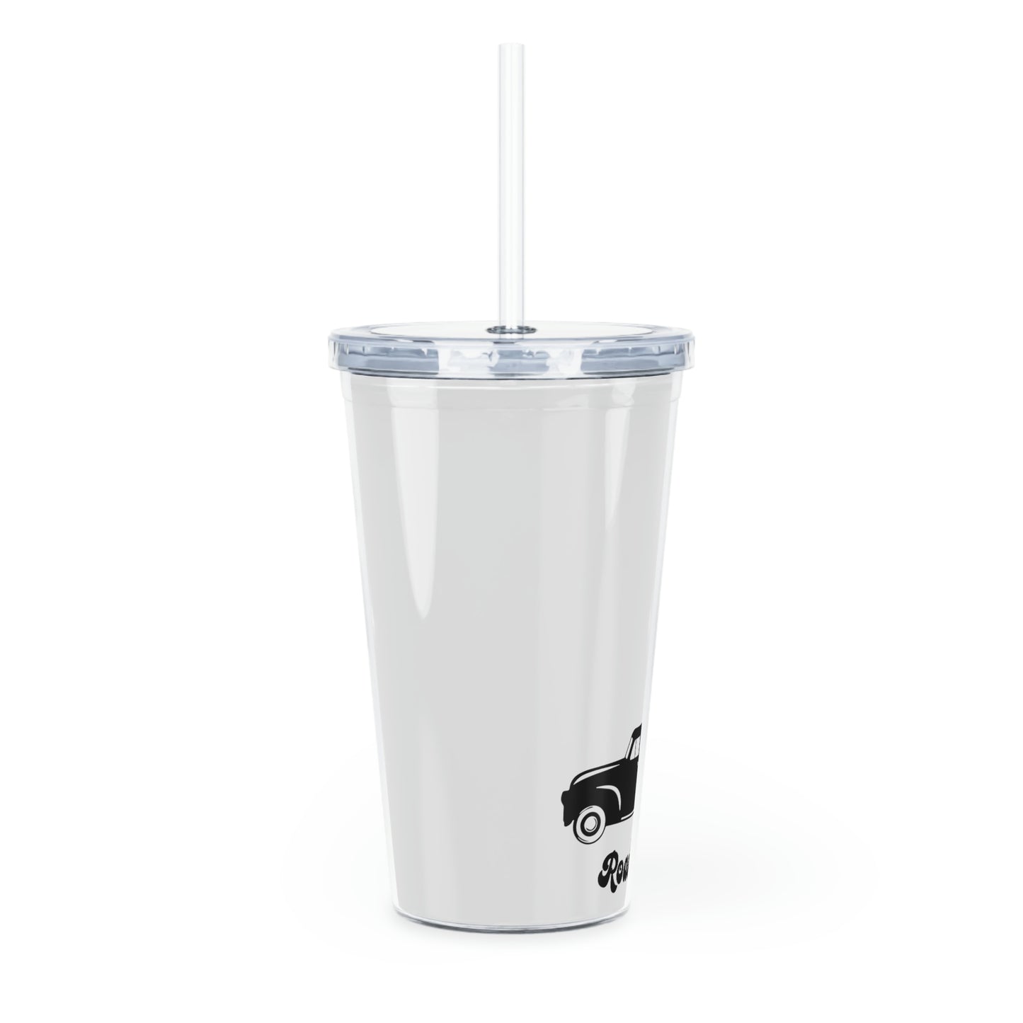 Plastic Tumbler with Straw - Truck