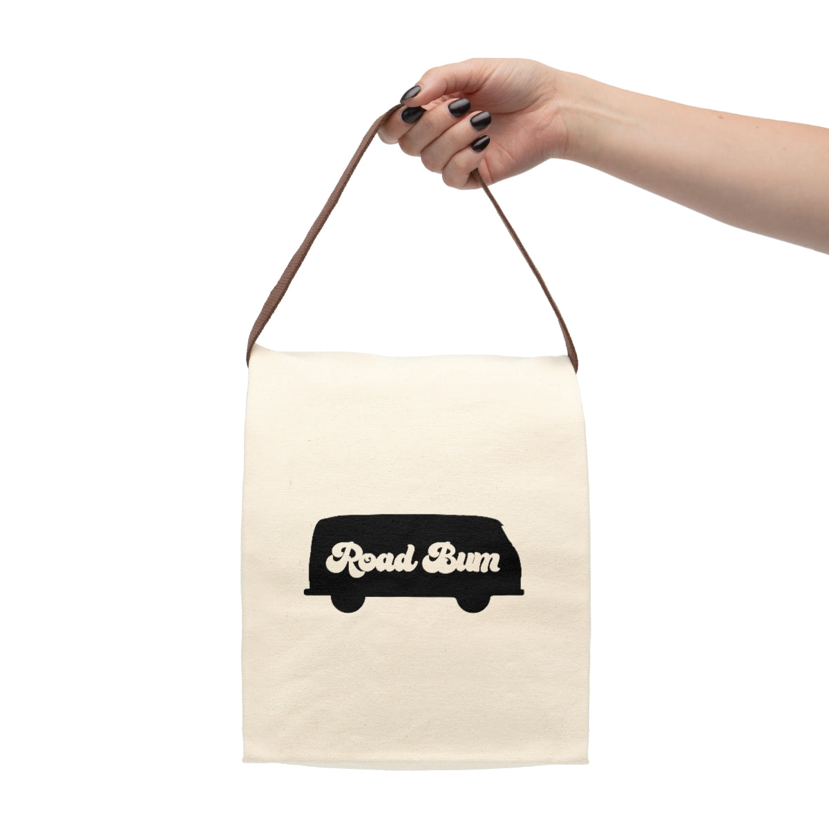 Canvas Lunch Bag With Strap - Bus