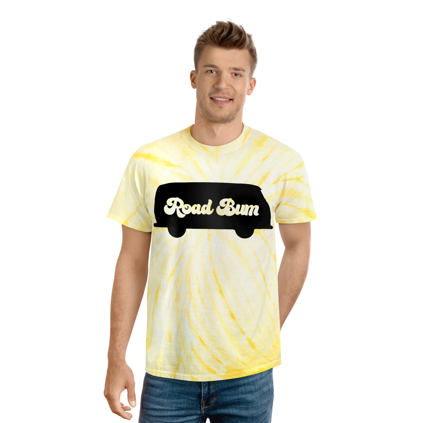 Men's Tie-Dye Tee, Cyclone - Bus