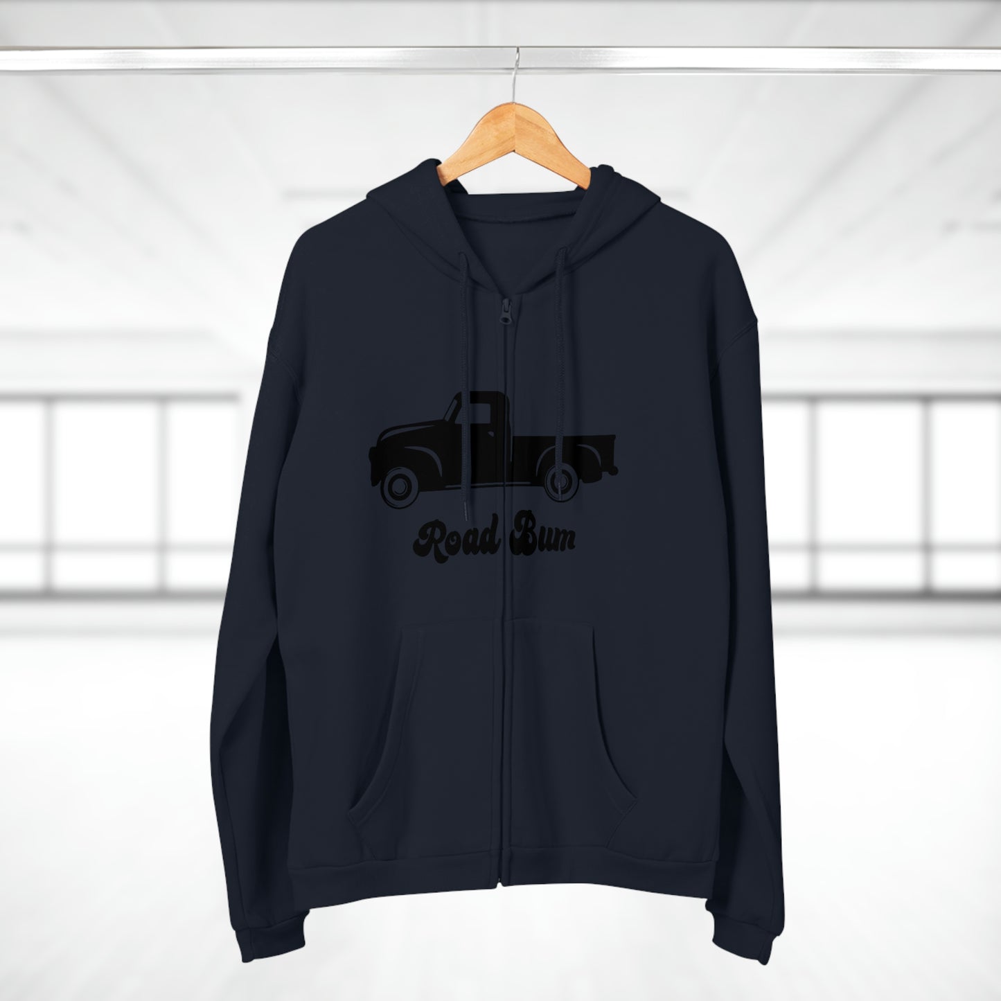 Men's Hooded Zip Sweatshirt - Truck