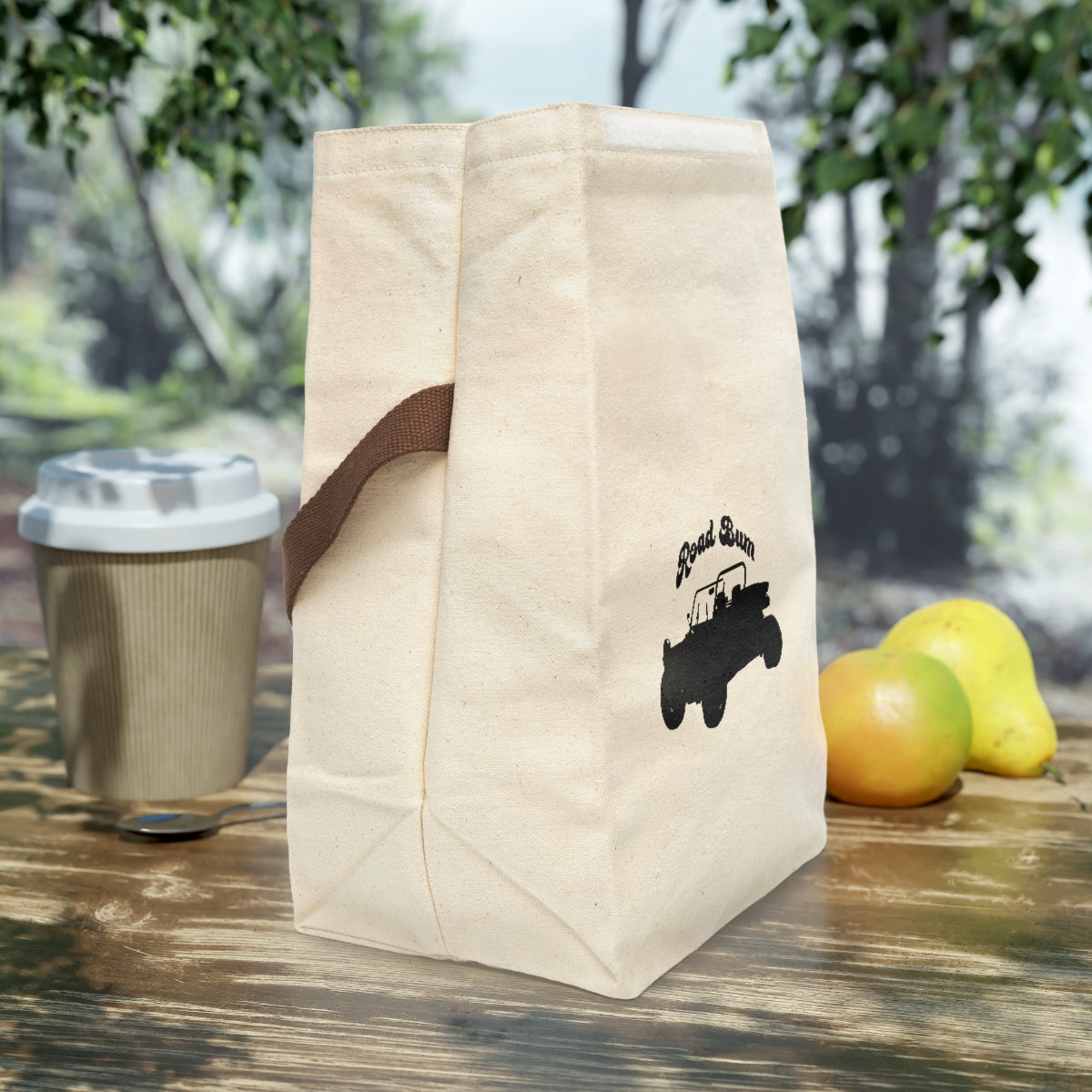 Canvas Lunch Bag With Strap - Dunes