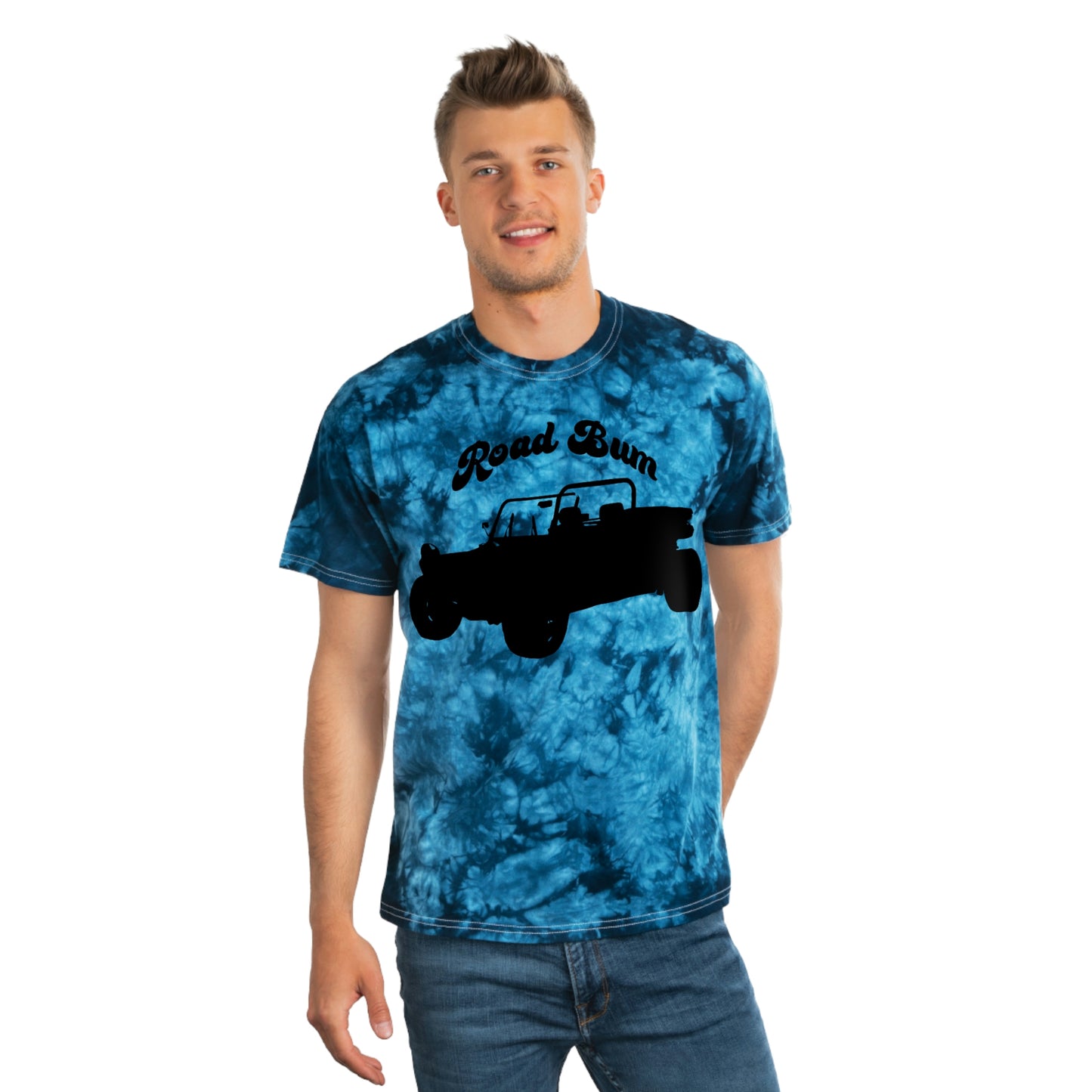 Men's Tie-Dye Tee, Crystal - Dunes