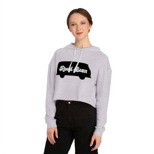 Women’s Cropped Hooded Sweatshirt - Bus