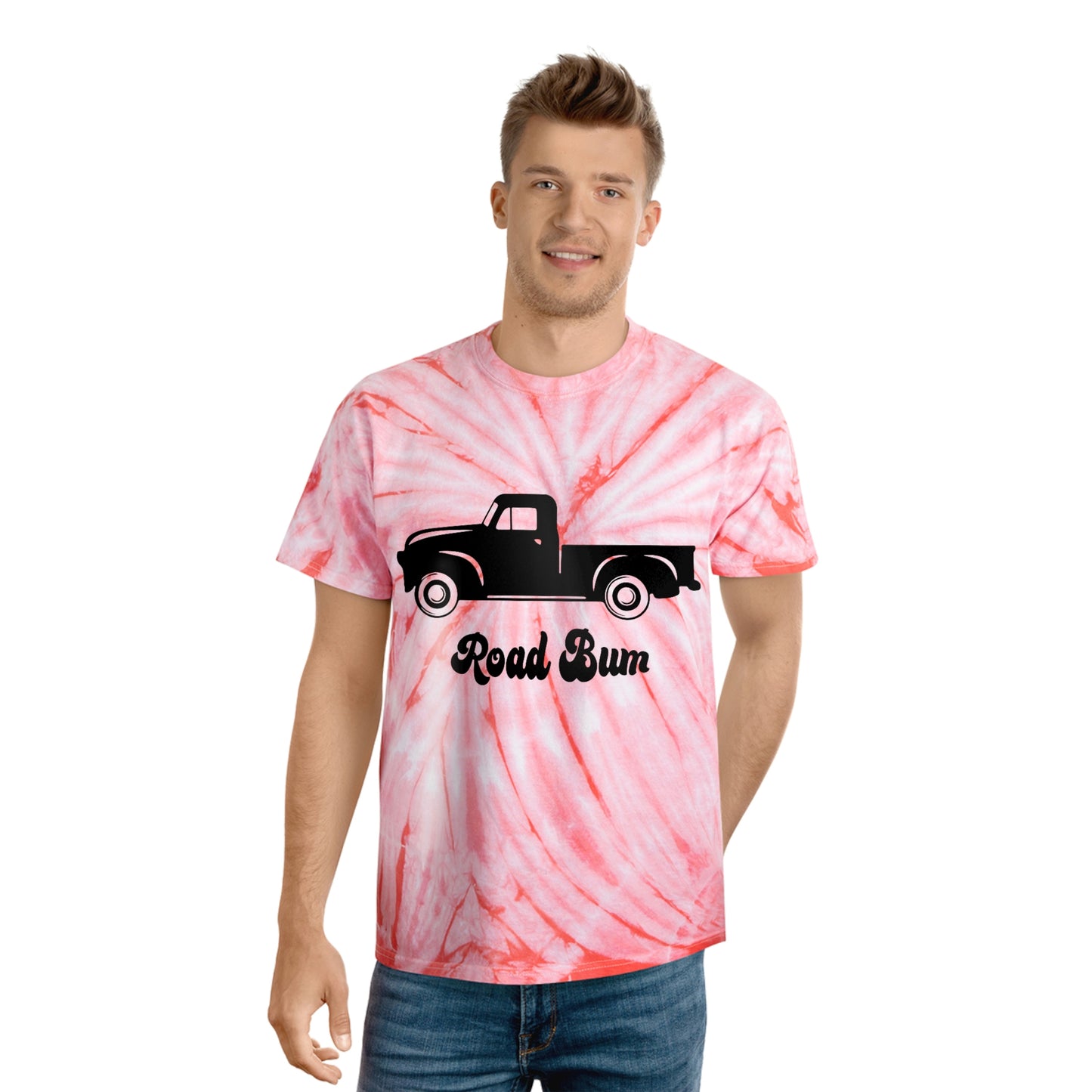 Men's Tie-Dye Tee, Cyclone - Truck