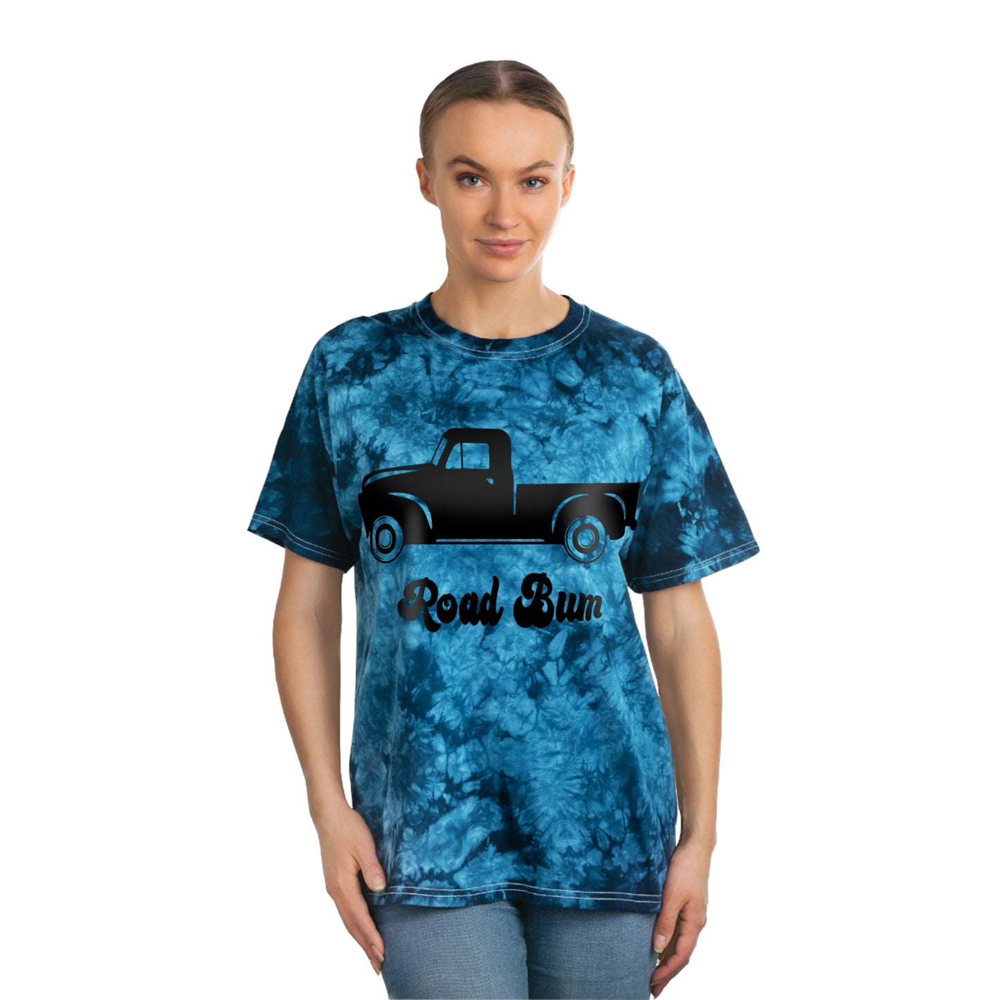 Women's Tie-Dye Tee, Crystal - Truck